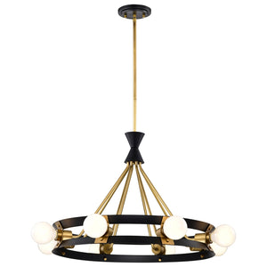 Nuvo Lighting - 60-7868 - Eight Light Chandelier - Marsden - Matte Black