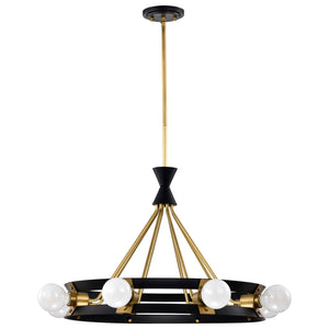 Nuvo Lighting - 60-7868 - Eight Light Chandelier - Marsden - Matte Black