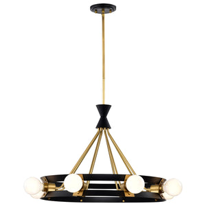 Nuvo Lighting - 60-7868 - Eight Light Chandelier - Marsden - Matte Black