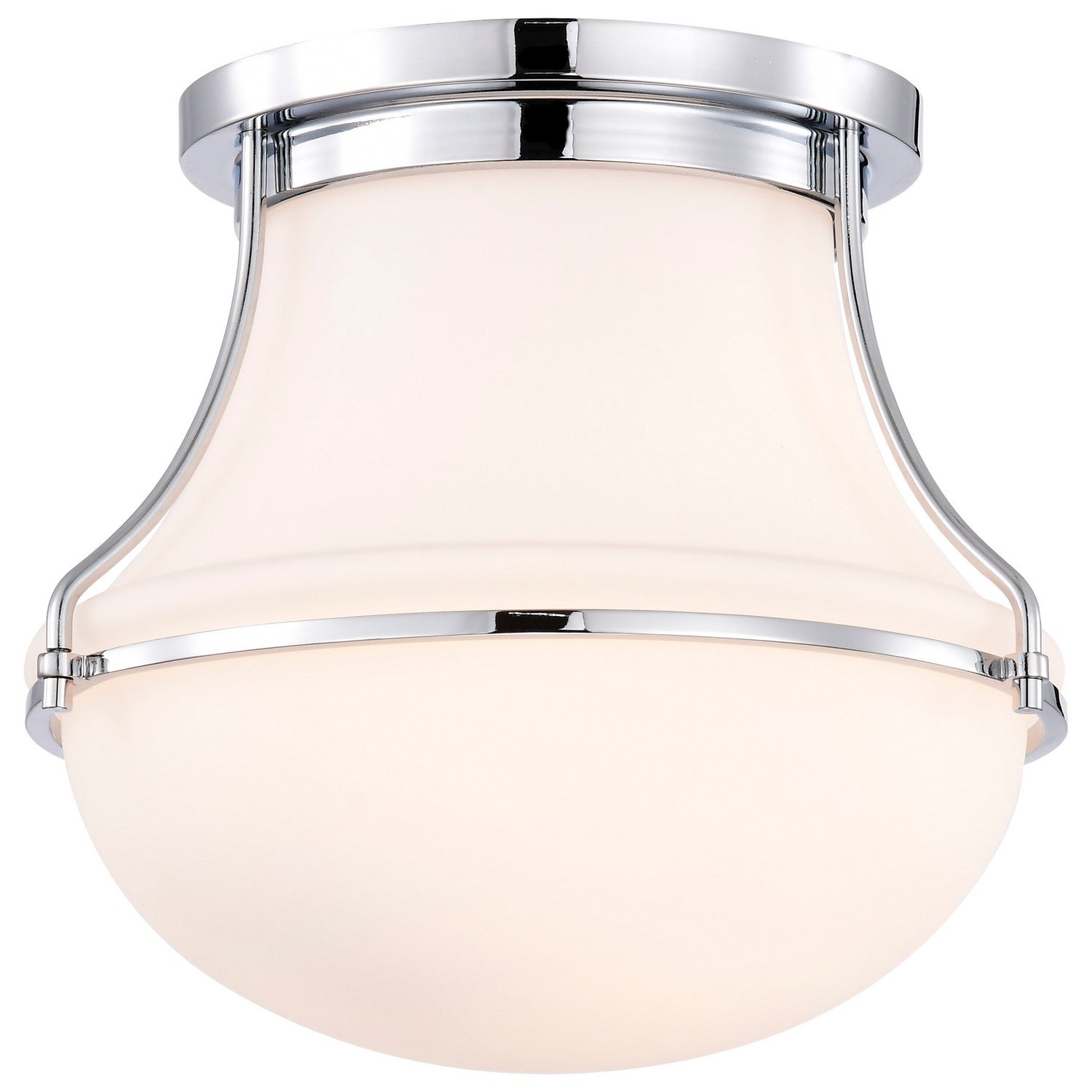 Nuvo Lighting - 60-7870 - One Light Flush Mount - Valdora - Polished Nickel