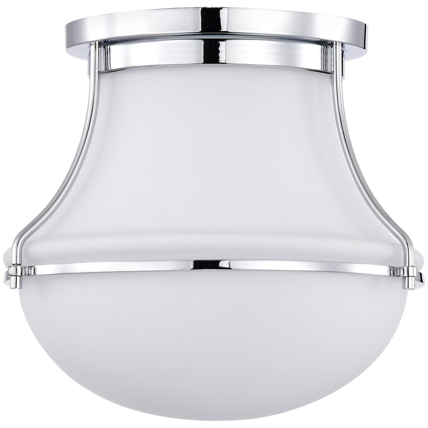 Nuvo Lighting - 60-7870 - One Light Flush Mount - Valdora - Polished Nickel