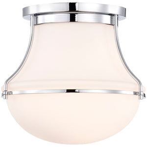 Nuvo Lighting - 60-7870 - One Light Flush Mount - Valdora - Polished Nickel