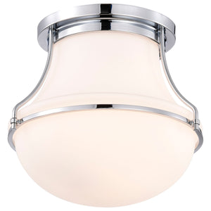 Nuvo Lighting - 60-7870 - One Light Flush Mount - Valdora - Polished Nickel