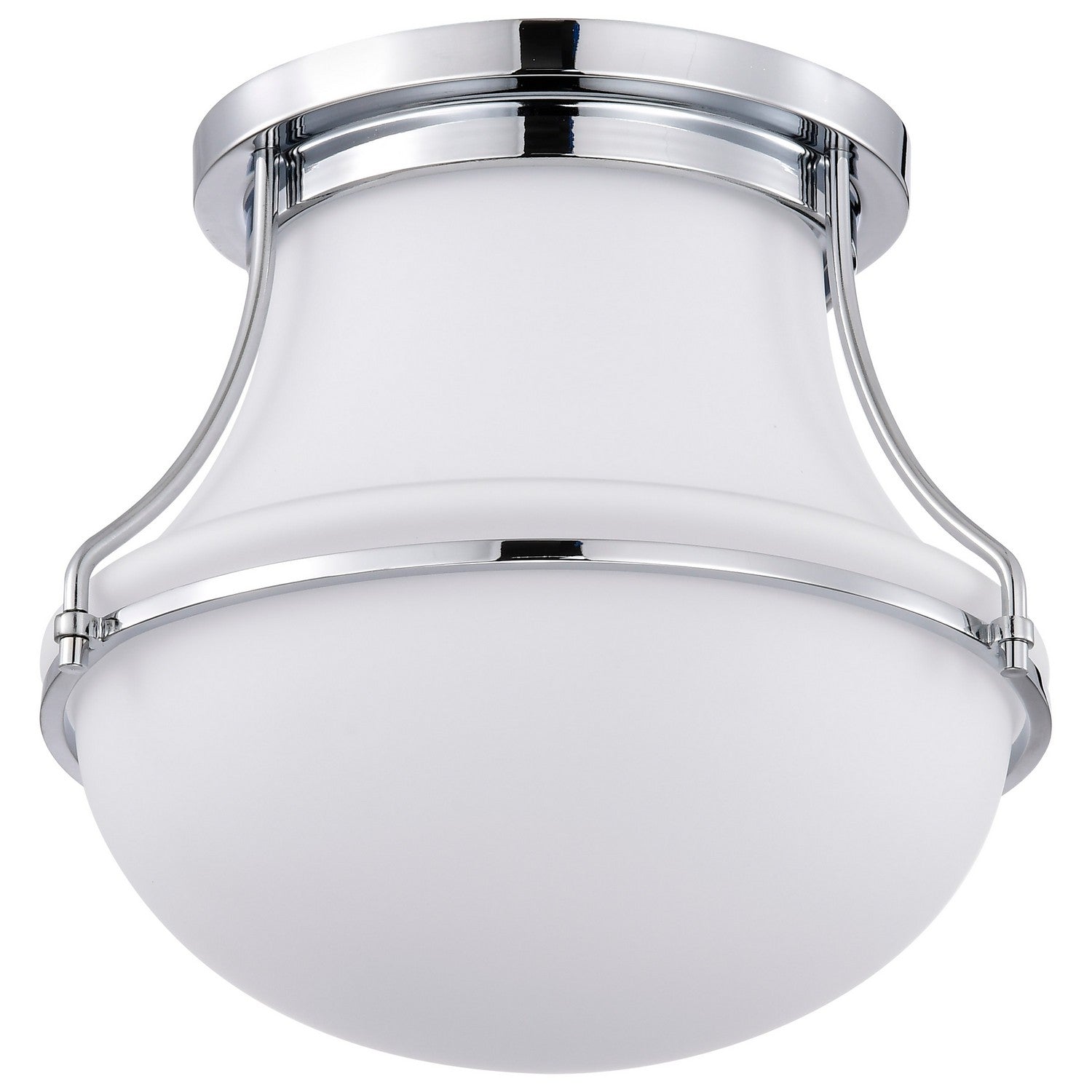 Nuvo Lighting - 60-7870 - One Light Flush Mount - Valdora - Polished Nickel