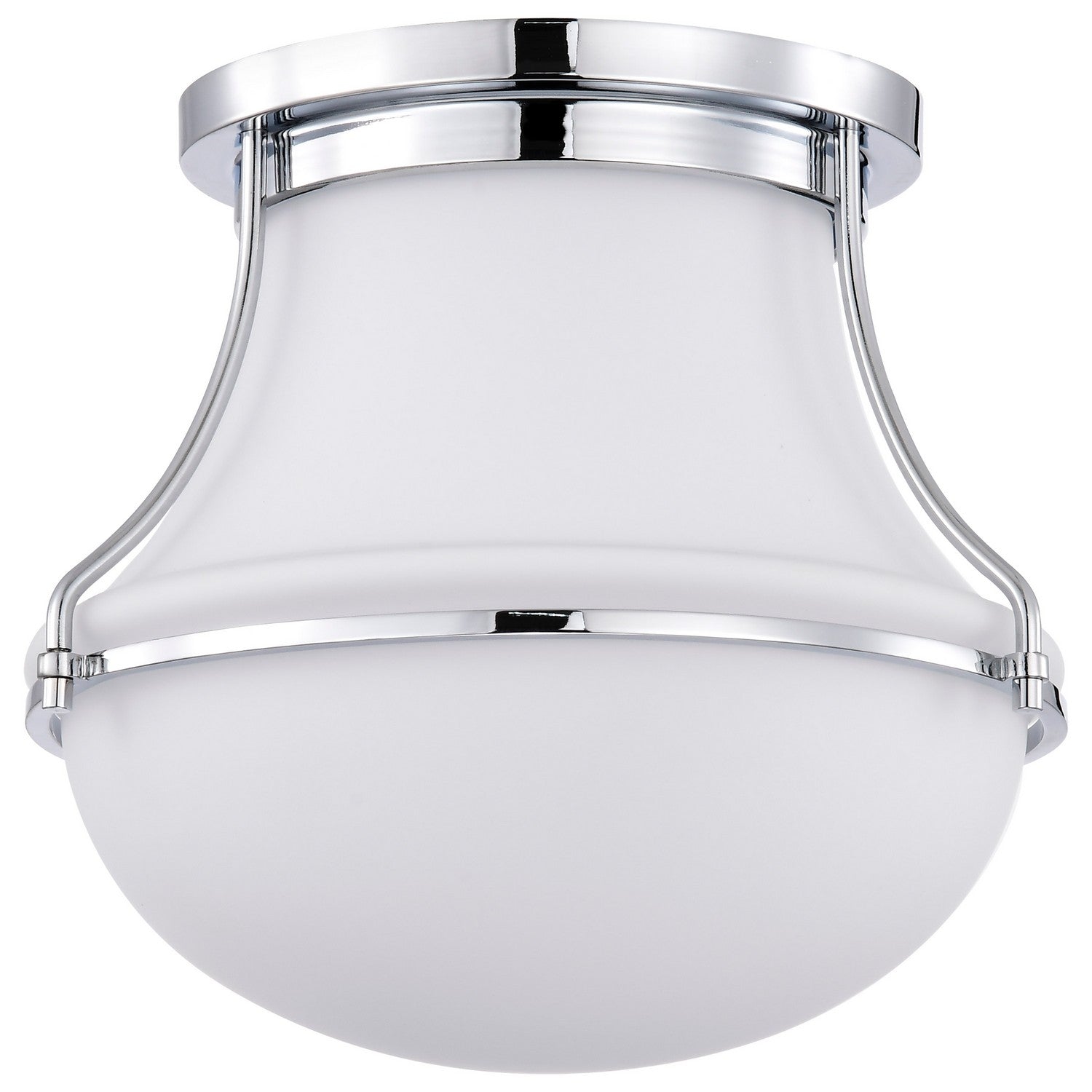 Nuvo Lighting - 60-7870 - One Light Flush Mount - Valdora - Polished Nickel