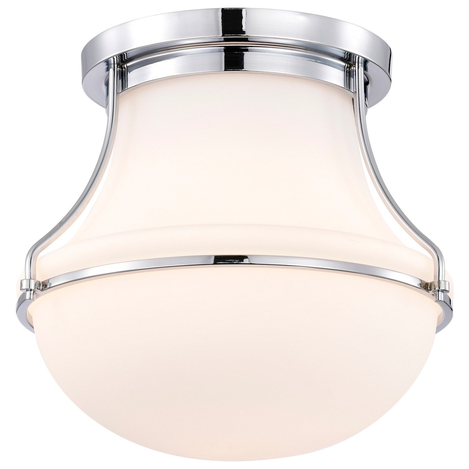 Nuvo Lighting - 60-7871 - One Light Flush Mount - Valdora - Polished Nickel