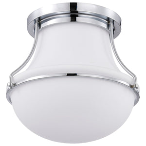 Nuvo Lighting - 60-7871 - One Light Flush Mount - Valdora - Polished Nickel