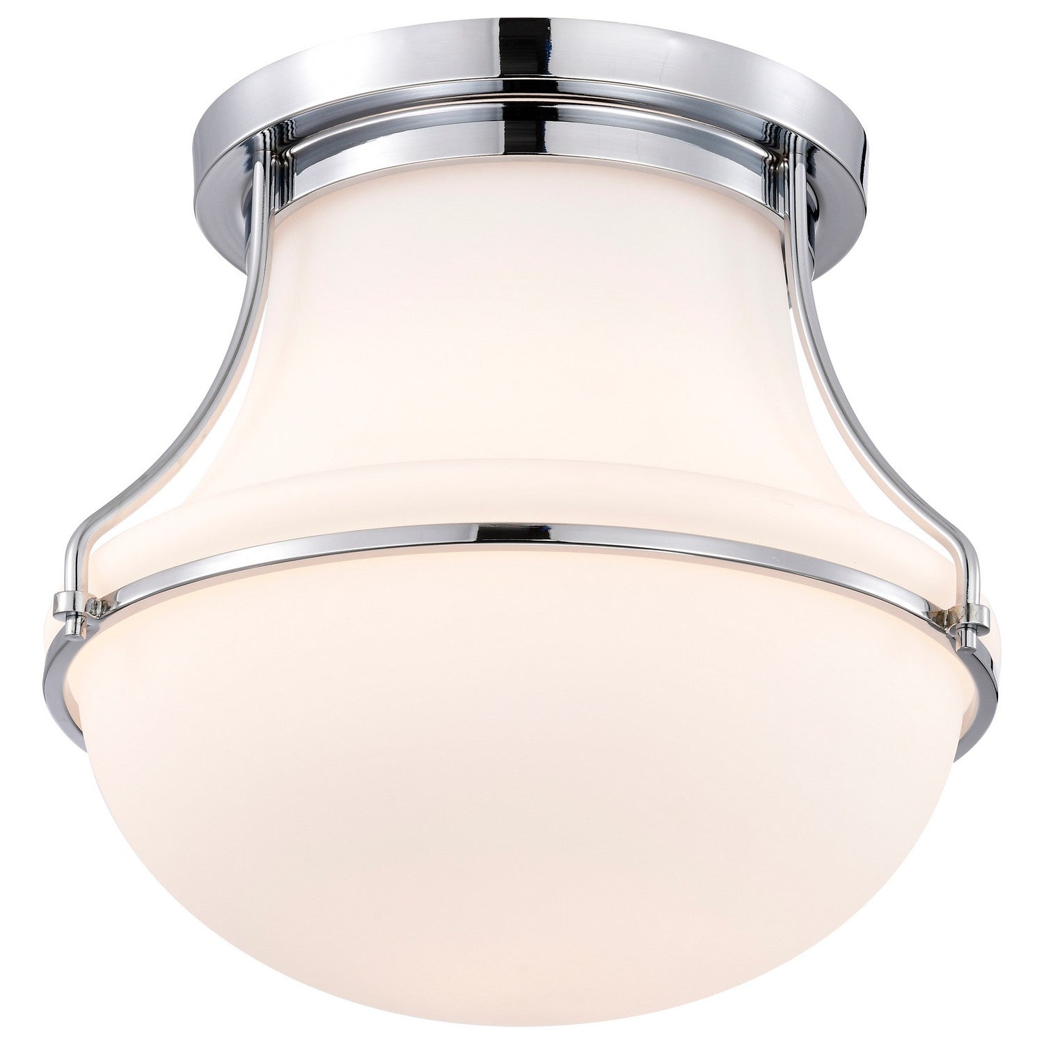 Nuvo Lighting - 60-7871 - One Light Flush Mount - Valdora - Polished Nickel