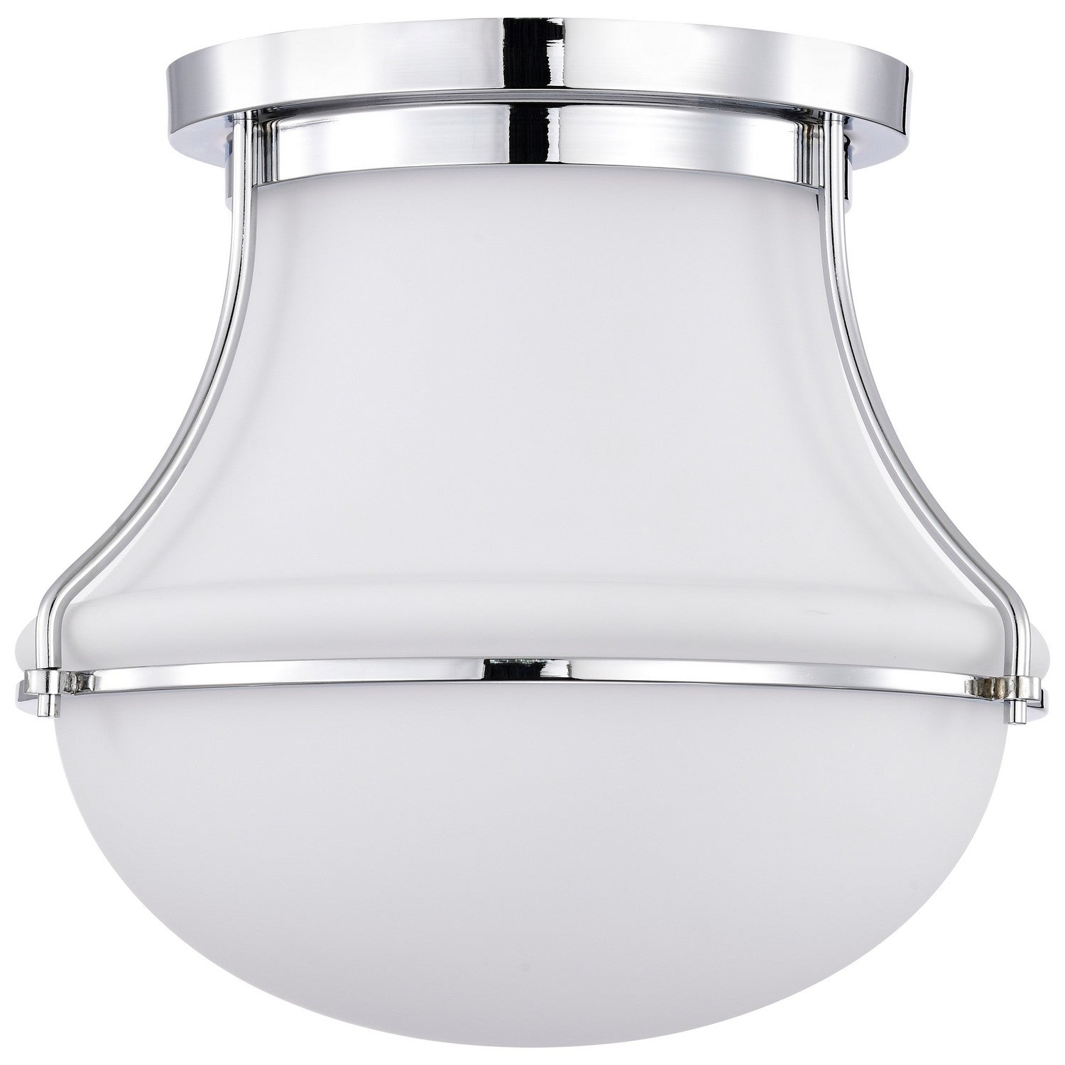 Nuvo Lighting - 60-7871 - One Light Flush Mount - Valdora - Polished Nickel