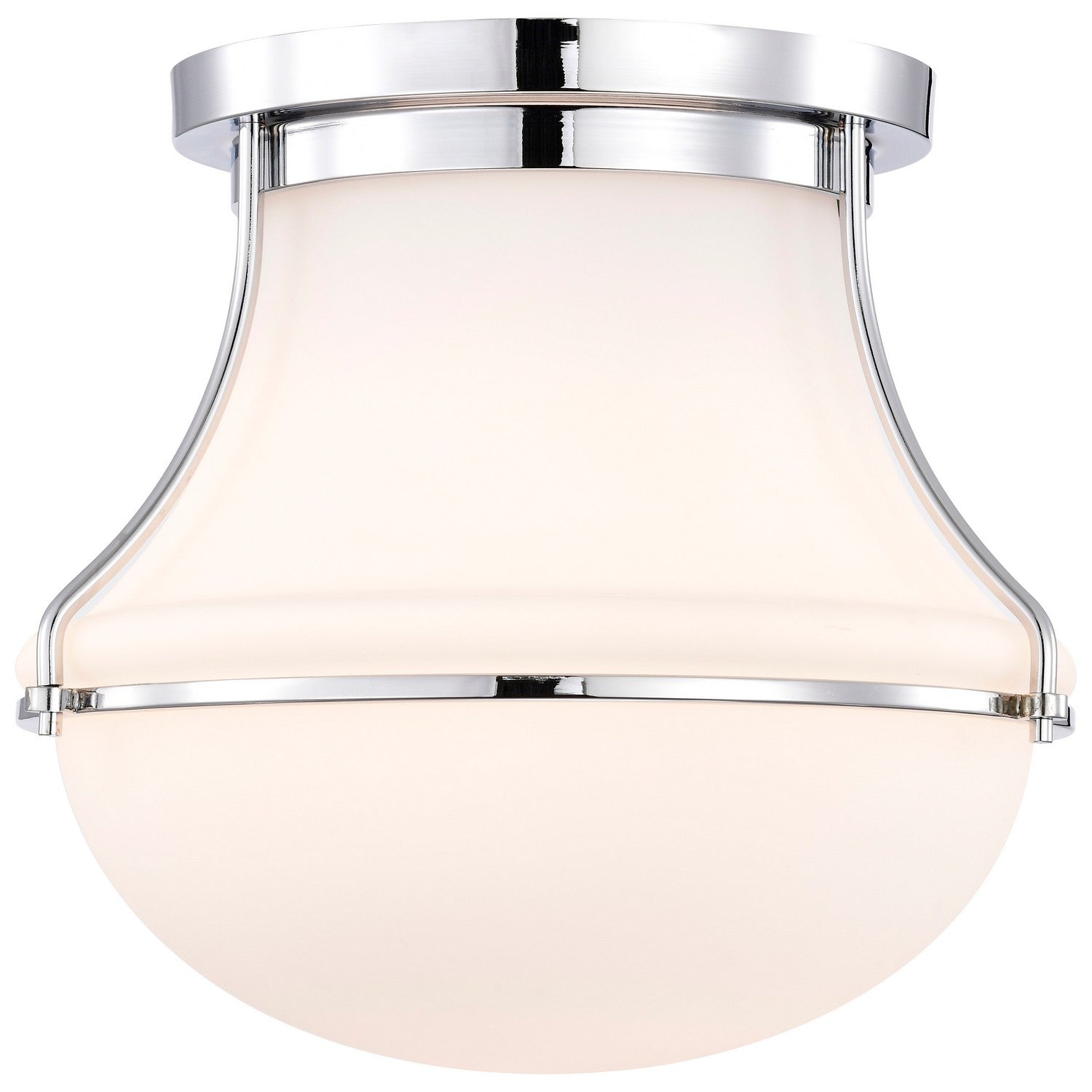 Nuvo Lighting - 60-7871 - One Light Flush Mount - Valdora - Polished Nickel