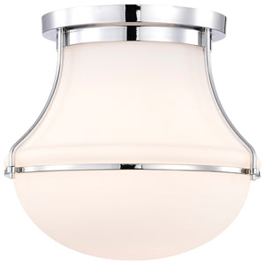 Nuvo Lighting - 60-7871 - One Light Flush Mount - Valdora - Polished Nickel