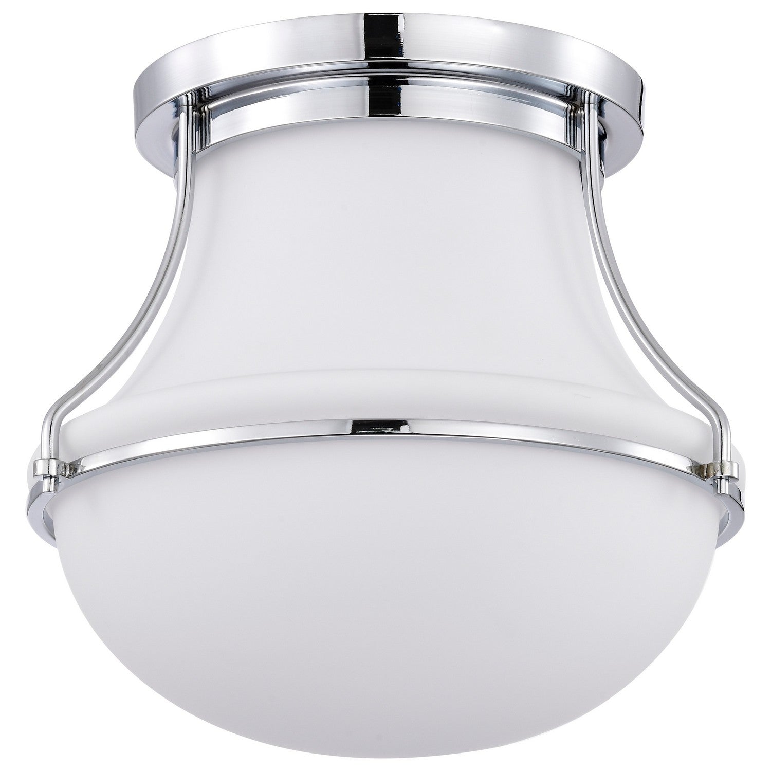 Nuvo Lighting - 60-7871 - One Light Flush Mount - Valdora - Polished Nickel