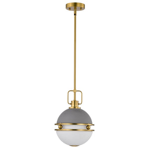 Nuvo Lighting - 60-7875 - One Light Pendant - Everton - Matte Gray