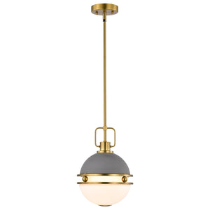 Nuvo Lighting - 60-7875 - One Light Pendant - Everton - Matte Gray