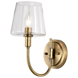 Nuvo Lighting - 60-7881 - One Light Wall Sconce - Brookside - Vintage Brass