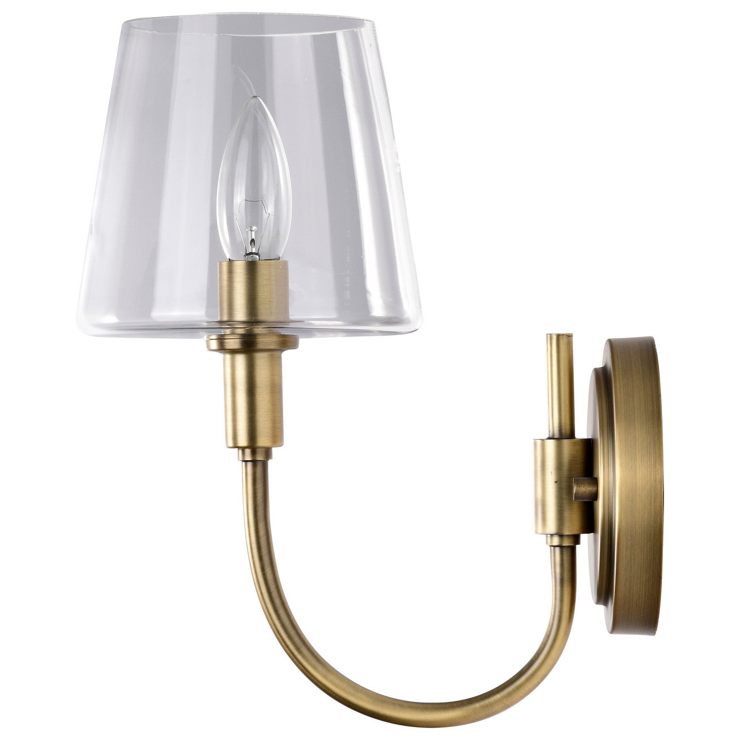 Nuvo Lighting - 60-7881 - One Light Wall Sconce - Brookside - Vintage Brass