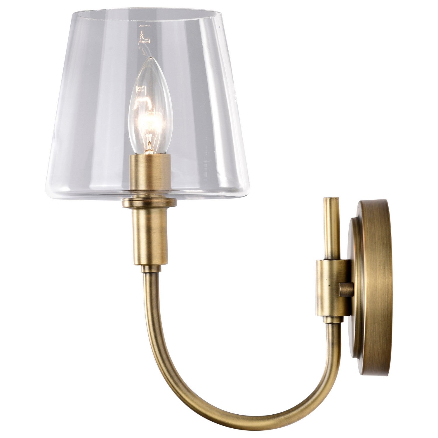 Nuvo Lighting - 60-7881 - One Light Wall Sconce - Brookside - Vintage Brass