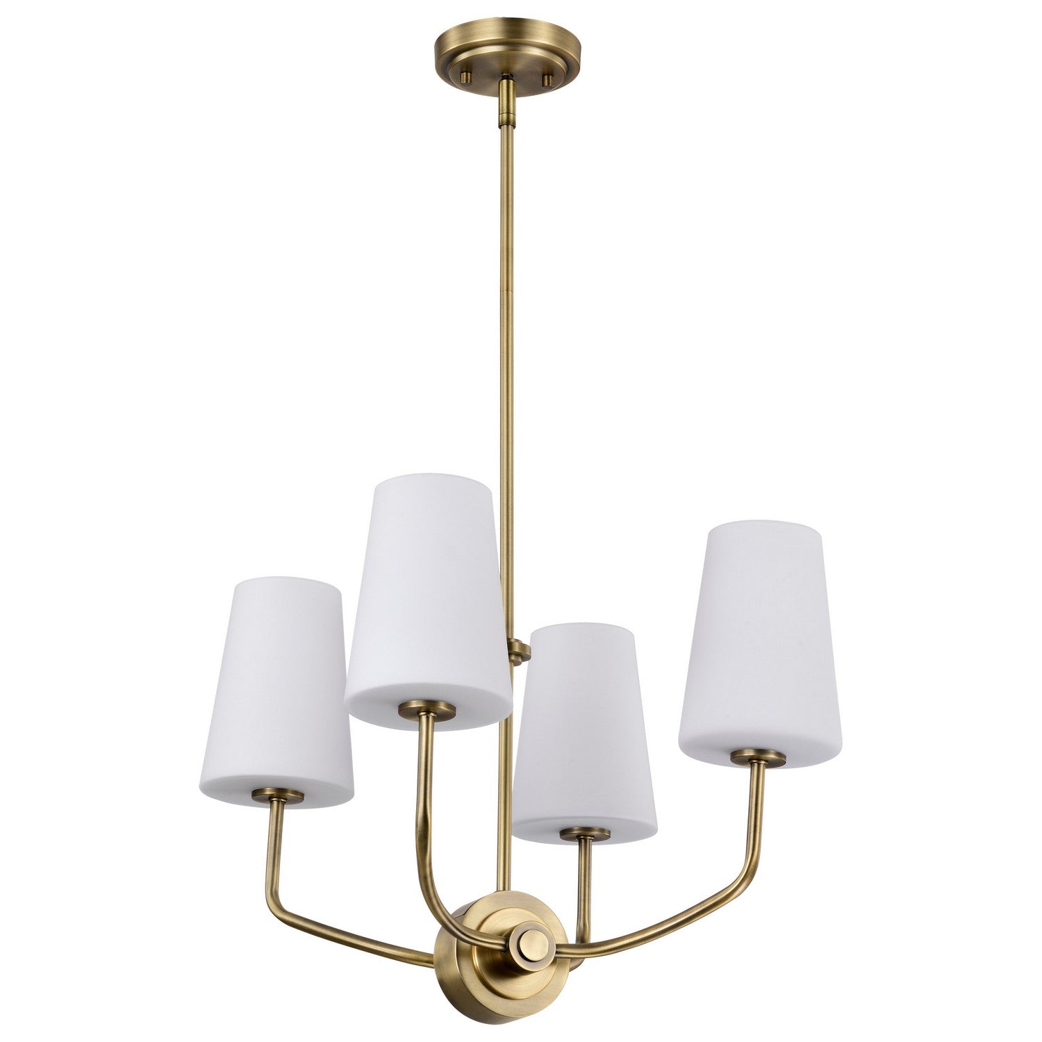 Nuvo Lighting - 60-7884 - Four Light Chandelier - Cordello - Vintage Brass