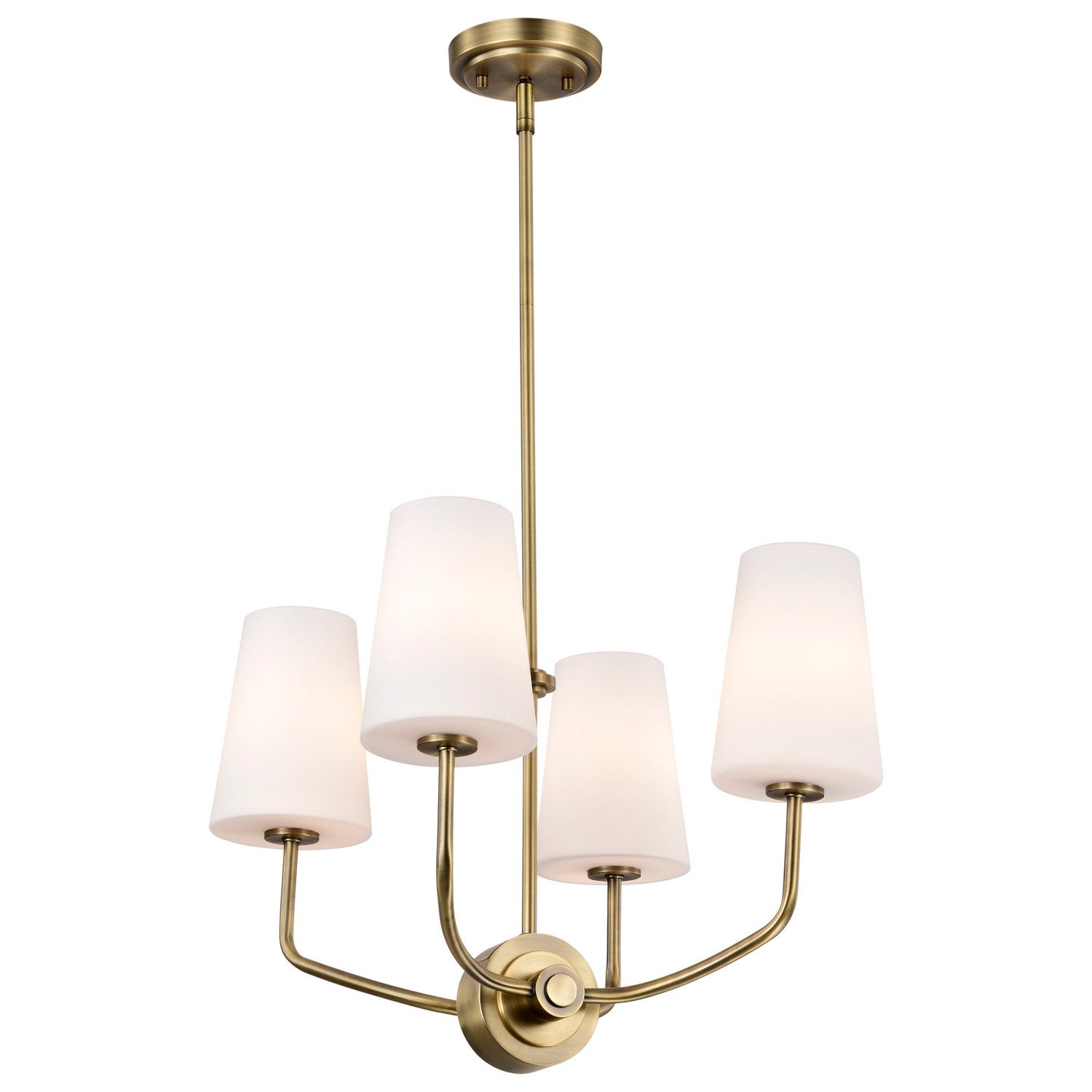 Nuvo Lighting - 60-7884 - Four Light Chandelier - Cordello - Vintage Brass