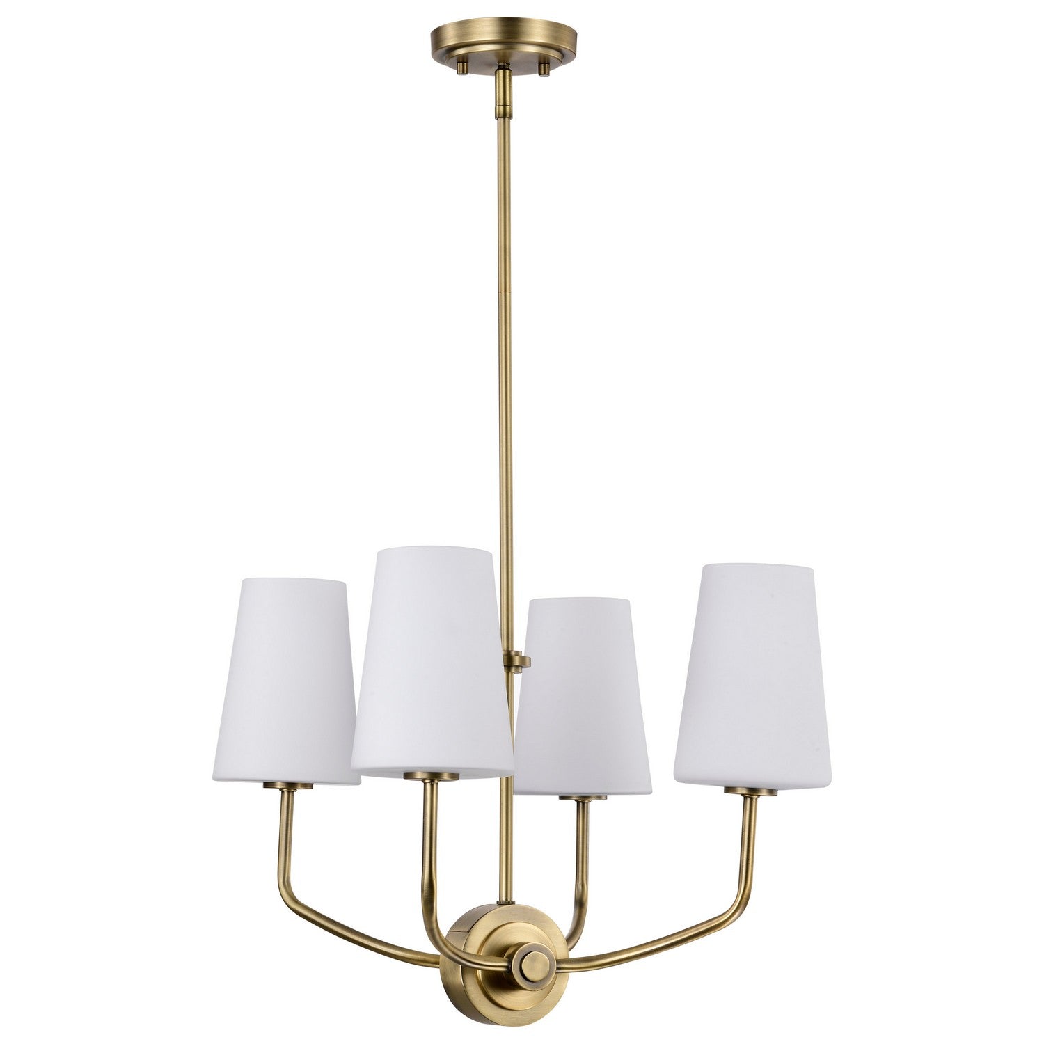 Nuvo Lighting - 60-7884 - Four Light Chandelier - Cordello - Vintage Brass