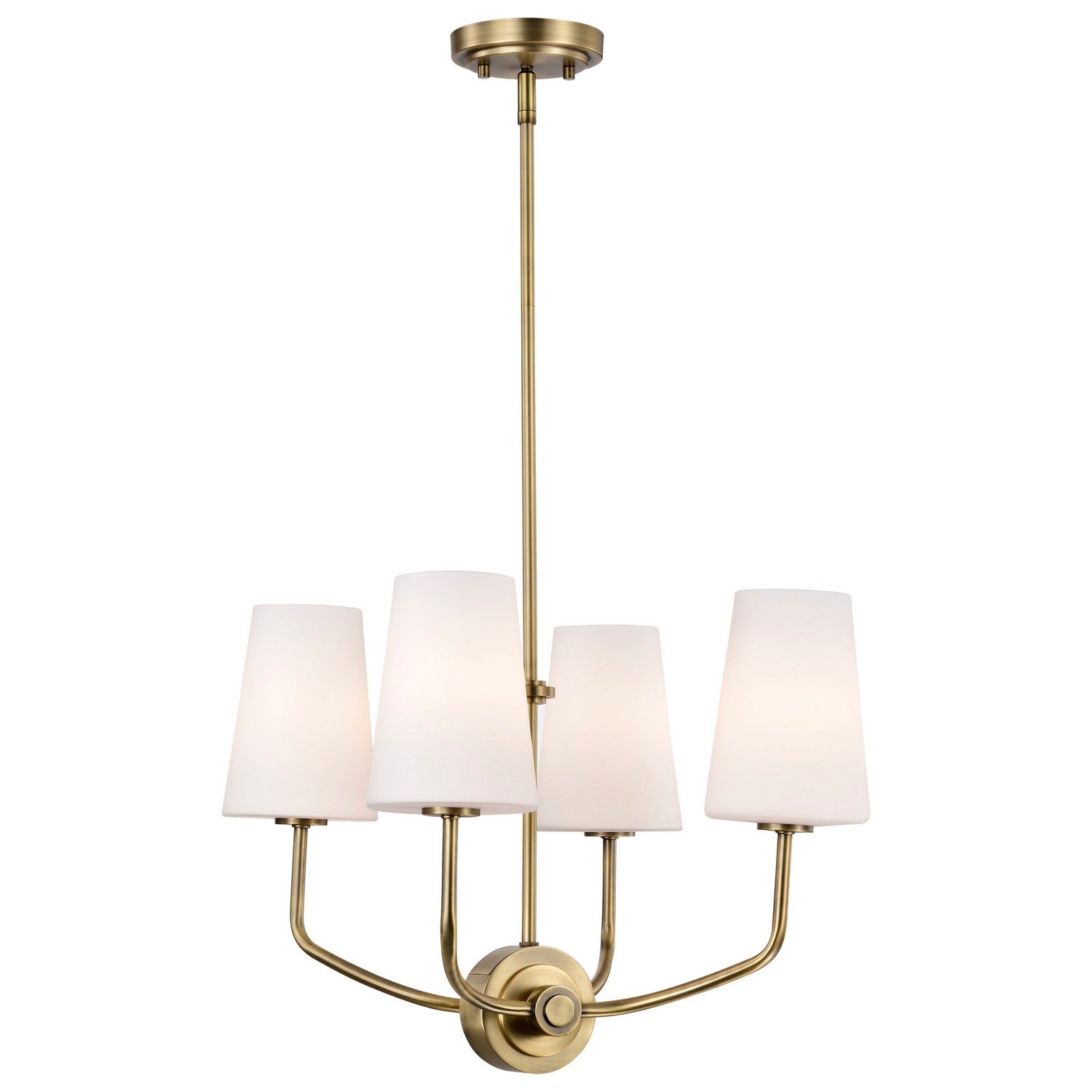 Nuvo Lighting - 60-7884 - Four Light Chandelier - Cordello - Vintage Brass