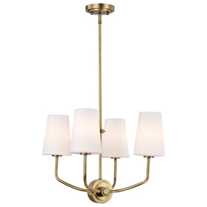 Nuvo Lighting - 60-7884 - Four Light Chandelier - Cordello - Vintage Brass