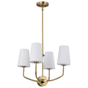 Nuvo Lighting - 60-7884 - Four Light Chandelier - Cordello - Vintage Brass