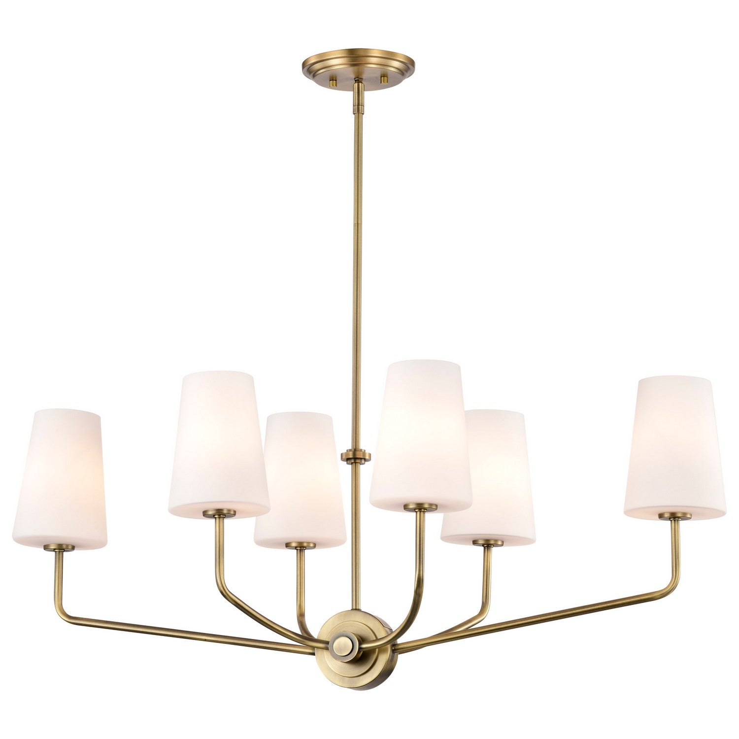 Nuvo Lighting - 60-7886 - Six Light Island Pendant - Cordello - Vintage Brass