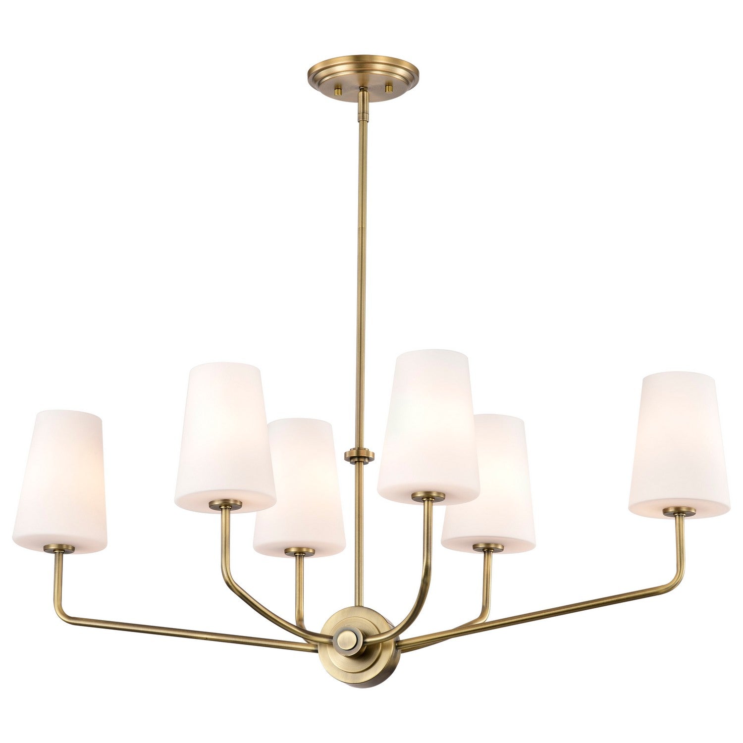 Nuvo Lighting - 60-7886 - Six Light Island Pendant - Cordello - Vintage Brass