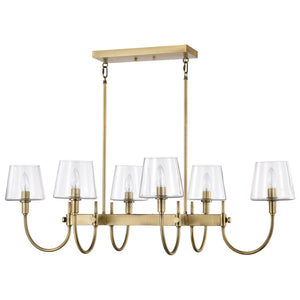 Nuvo Lighting - 60-7887 - Six Light Island Pendant - Brookside - Vintage Brass