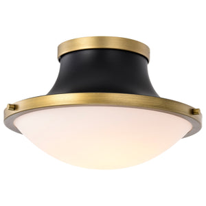 Nuvo Lighting - 60-7905 - One Light Flush Mount - Lafayette - Matte Black