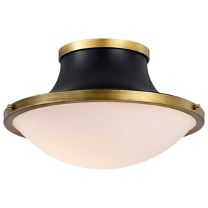 Nuvo Lighting - 60-7906 - Three Light Flush Mount - Lafayette - Matte Black