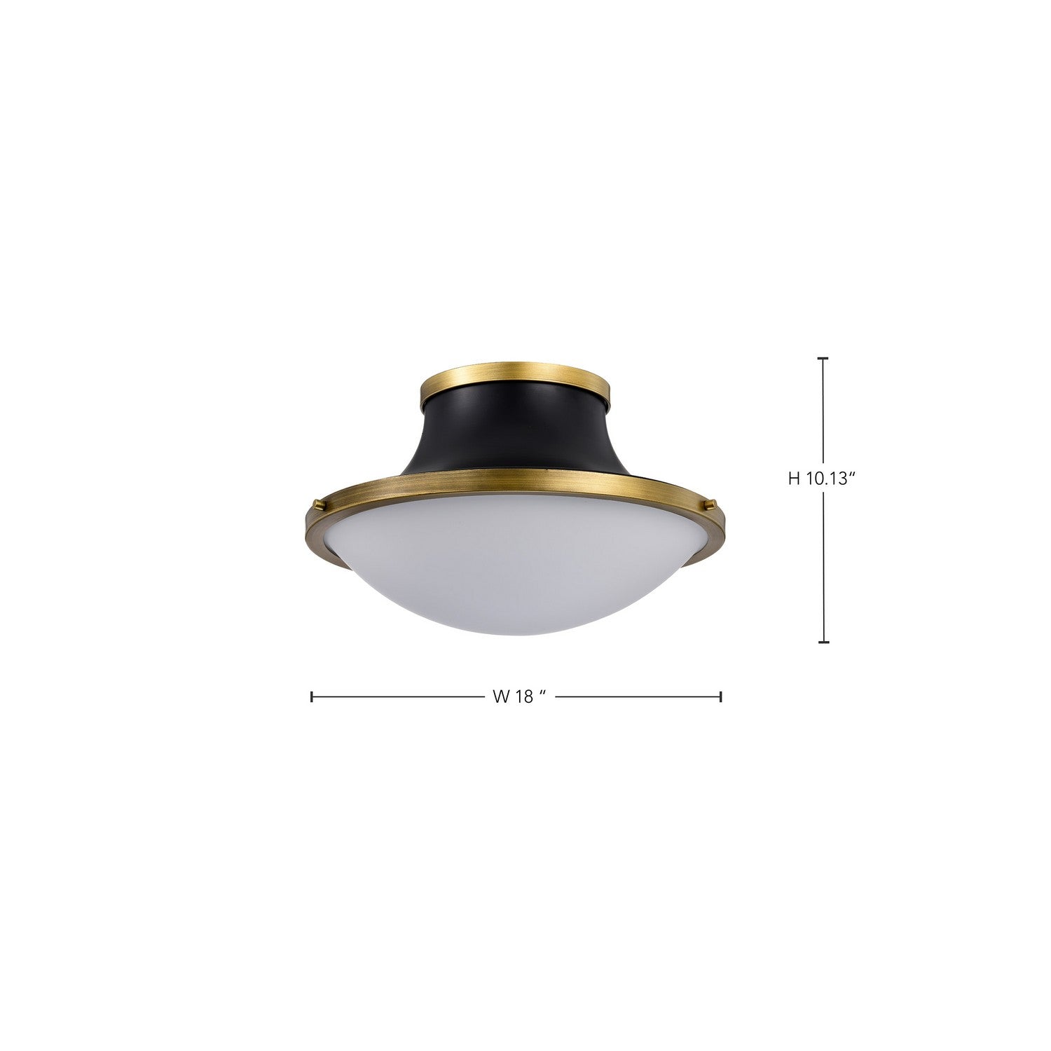 Nuvo Lighting - 60-7906 - Three Light Flush Mount - Lafayette - Matte Black