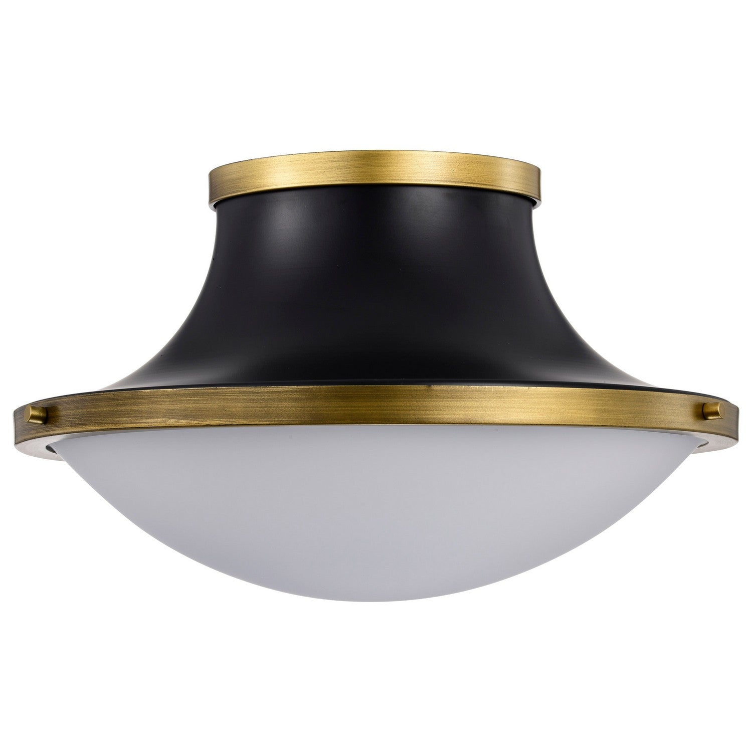 Nuvo Lighting - 60-7906 - Three Light Flush Mount - Lafayette - Matte Black