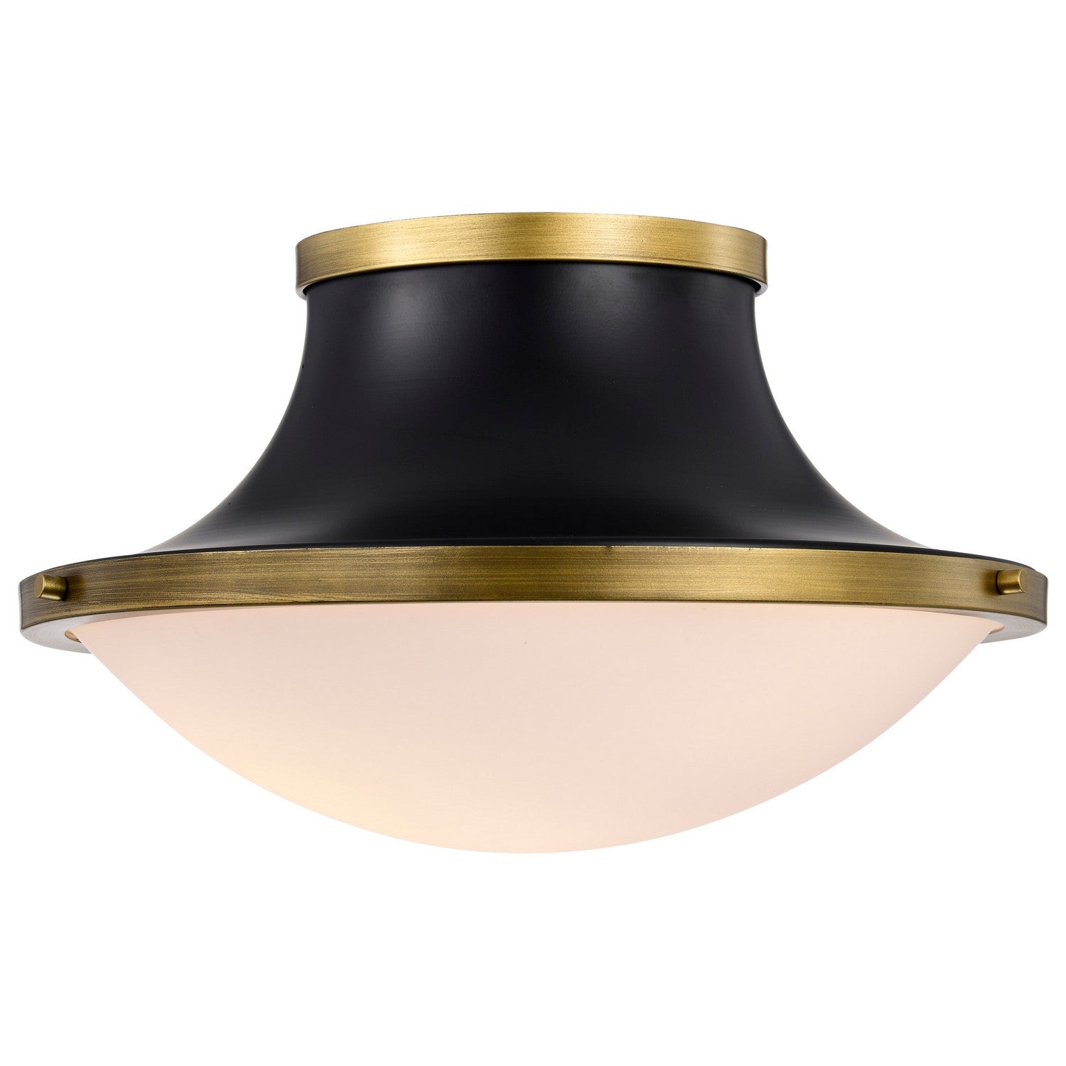 Nuvo Lighting - 60-7906 - Three Light Flush Mount - Lafayette - Matte Black