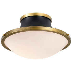 Nuvo Lighting - 60-7906 - Three Light Flush Mount - Lafayette - Matte Black