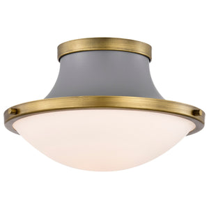 Nuvo Lighting - 60-7915 - One Light Flush Mount - Lafayette - Matte Gray