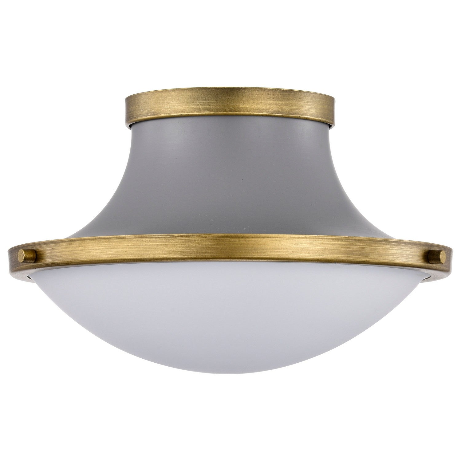 Nuvo Lighting - 60-7915 - One Light Flush Mount - Lafayette - Matte Gray