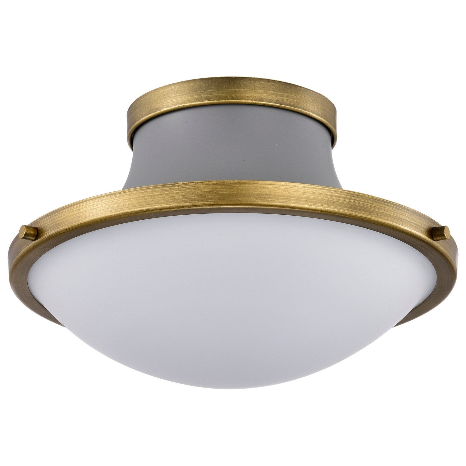 Nuvo Lighting - 60-7915 - One Light Flush Mount - Lafayette - Matte Gray