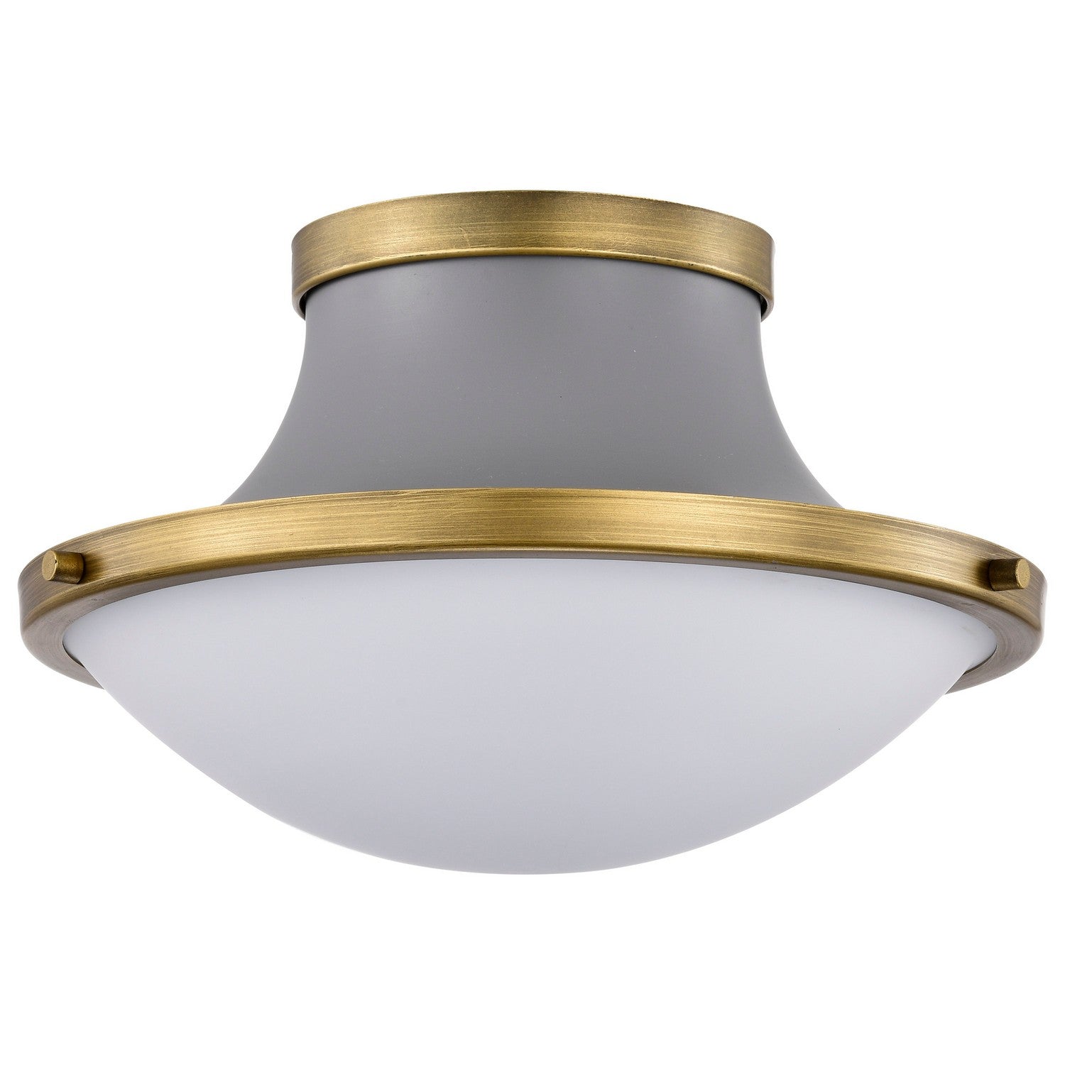 Nuvo Lighting - 60-7915 - One Light Flush Mount - Lafayette - Matte Gray