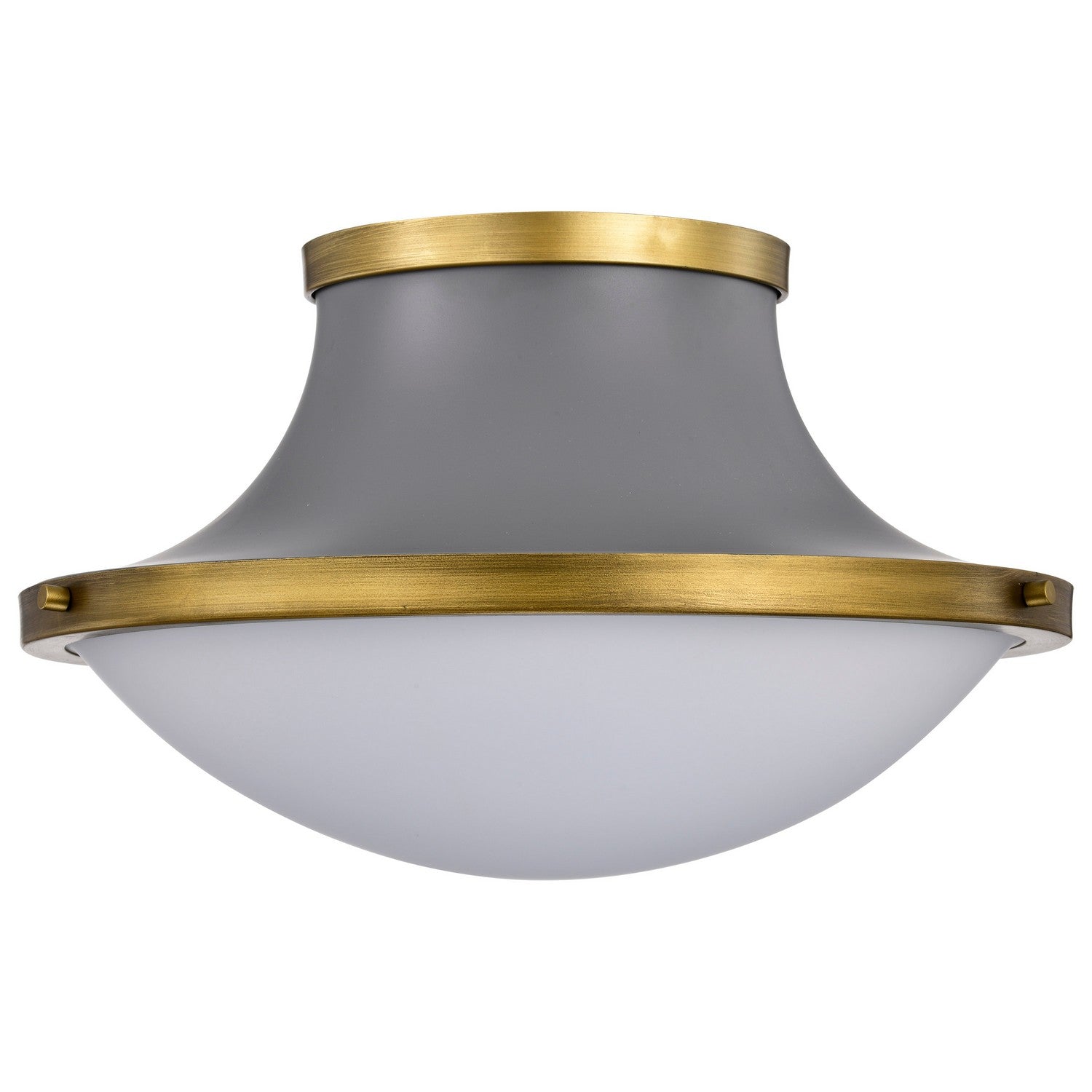 Nuvo Lighting - 60-7916 - Three Light Flush Mount - Lafayette - Matte Gray