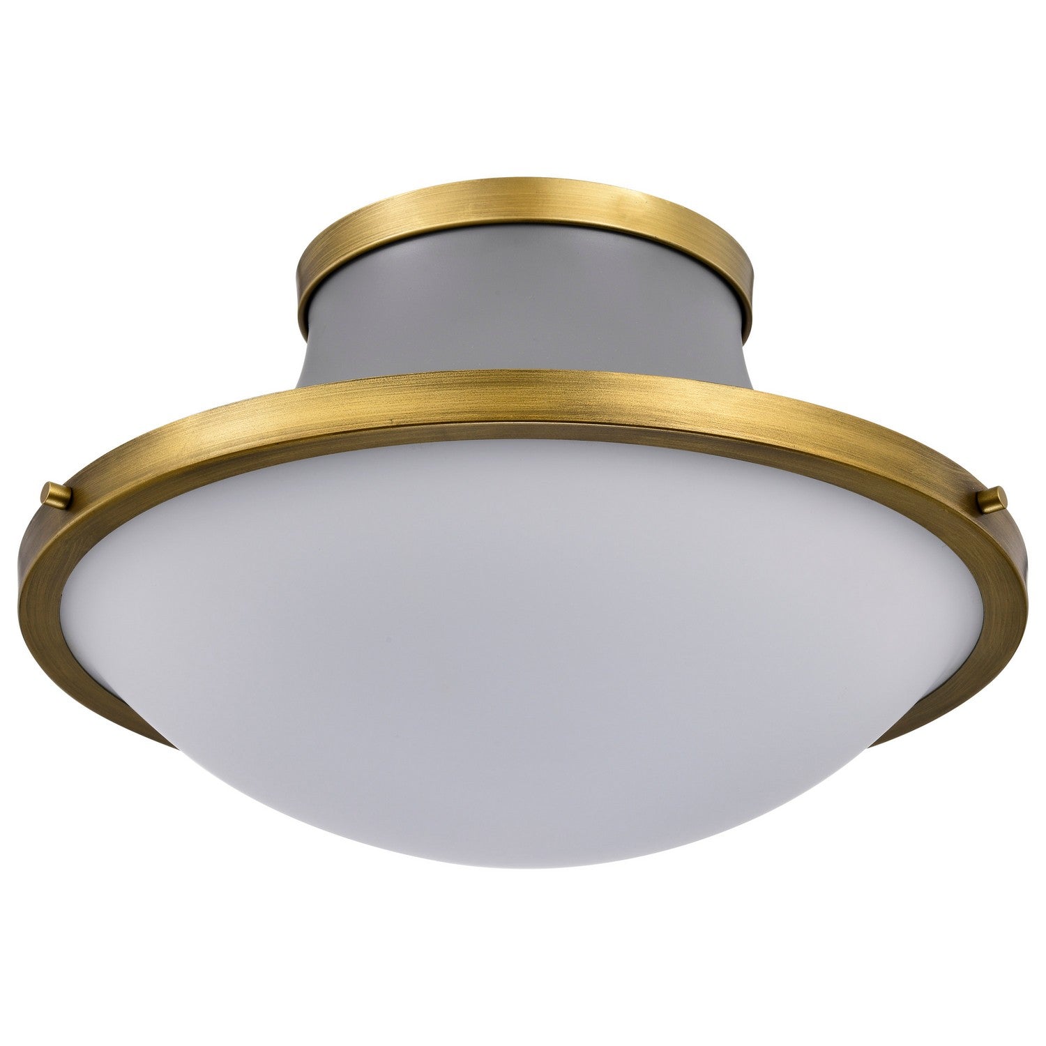 Nuvo Lighting - 60-7916 - Three Light Flush Mount - Lafayette - Matte Gray