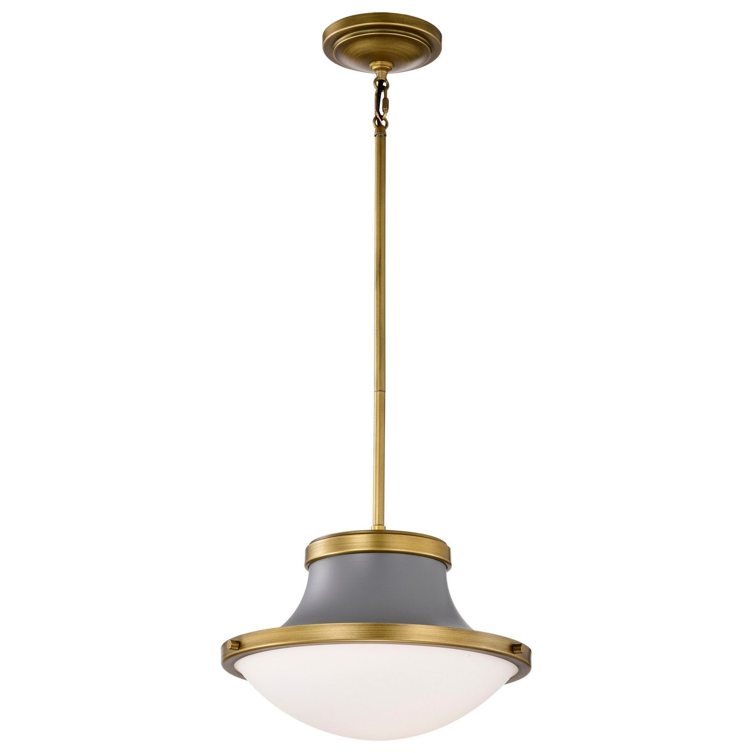 Nuvo Lighting - 60-7917 - One Light Pendant - Lafayette - Matte Gray