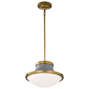 Nuvo Lighting - 60-7917 - One Light Pendant - Lafayette - Matte Gray