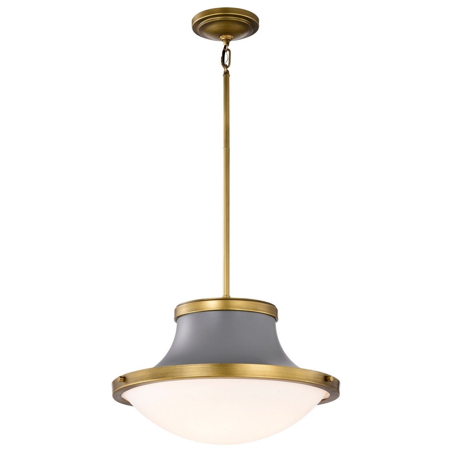 Nuvo Lighting - 60-7918 - One Light Pendant - Lafayette - Matte Gray