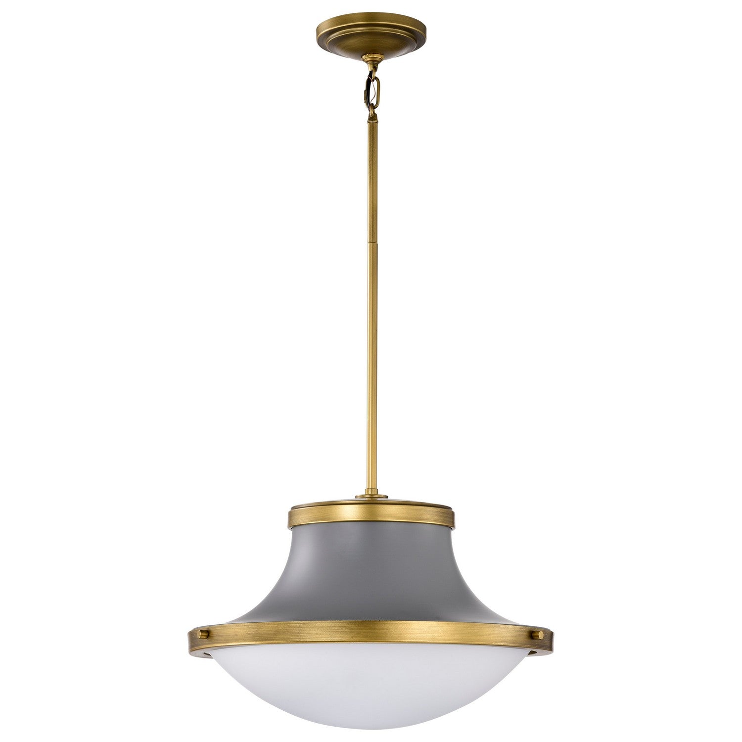 Nuvo Lighting - 60-7918 - One Light Pendant - Lafayette - Matte Gray