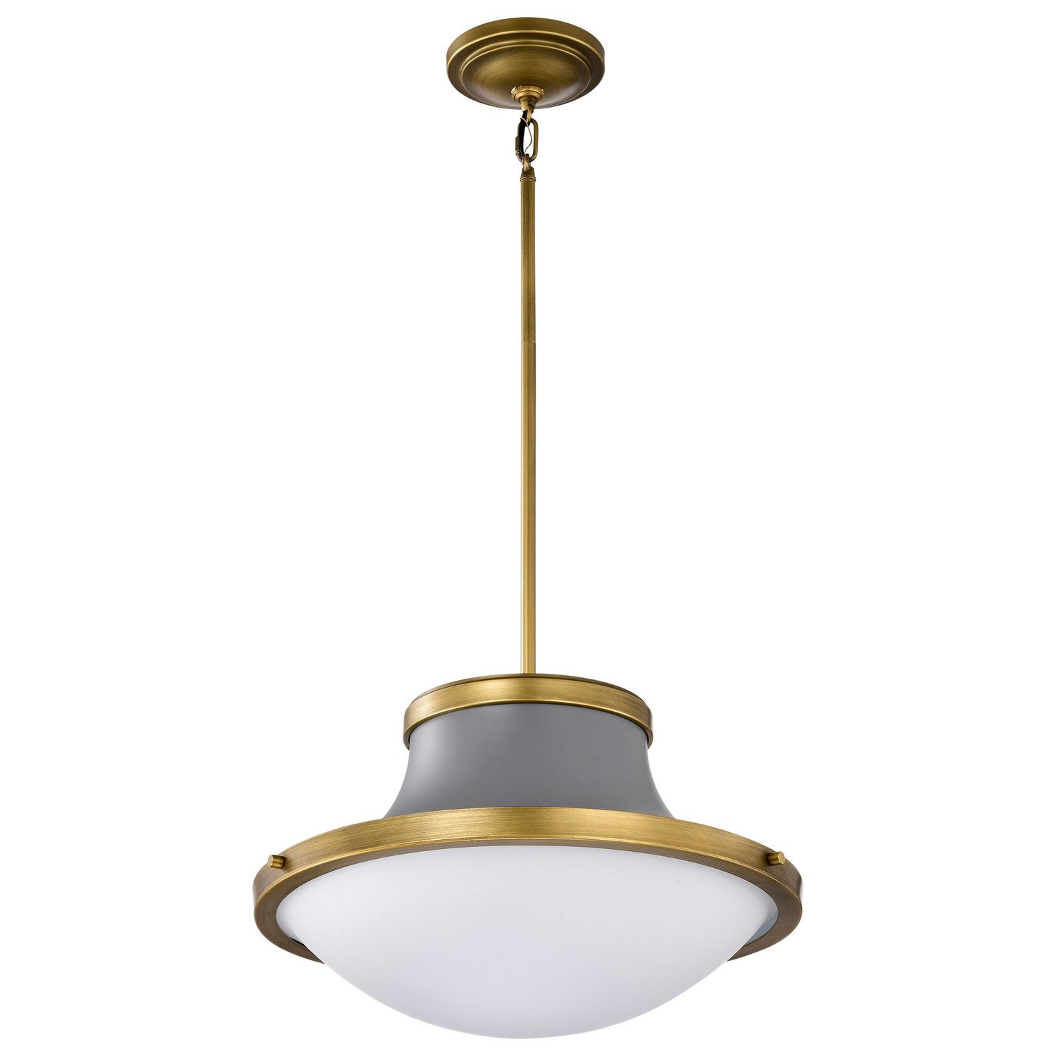 Nuvo Lighting - 60-7918 - Three Light Pendant - Lafayette - Matte Gray