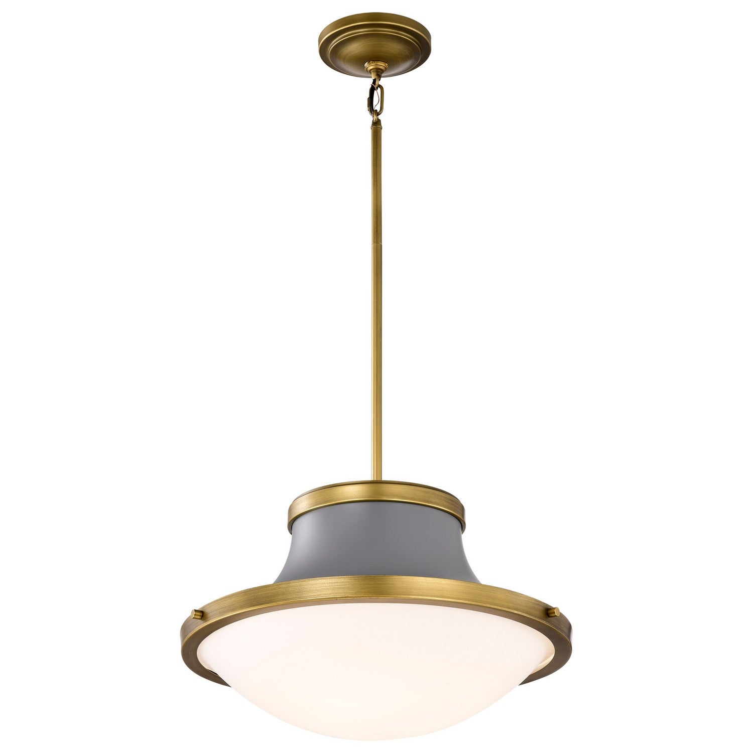 Nuvo Lighting - 60-7918 - One Light Pendant - Lafayette - Matte Gray