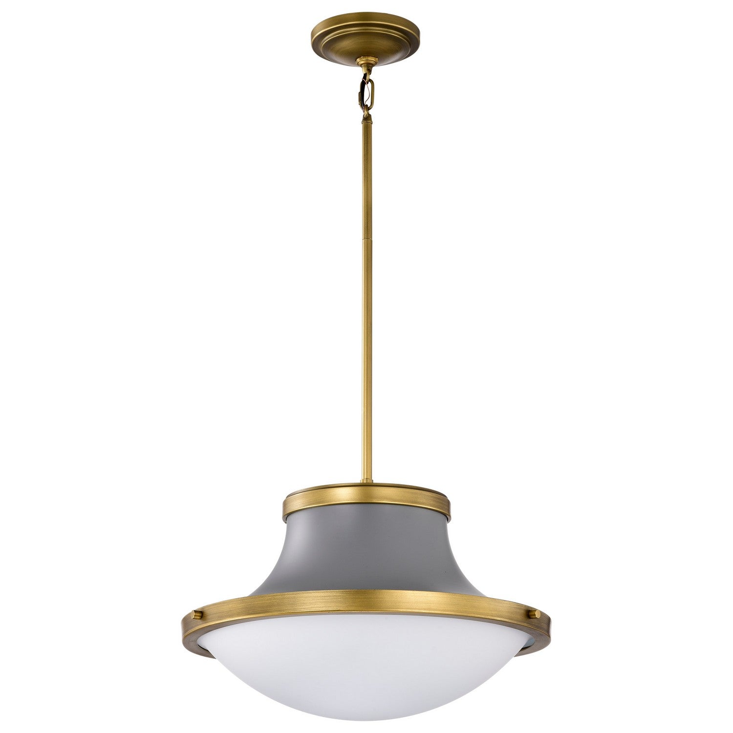 Nuvo Lighting - 60-7918 - One Light Pendant - Lafayette - Matte Gray