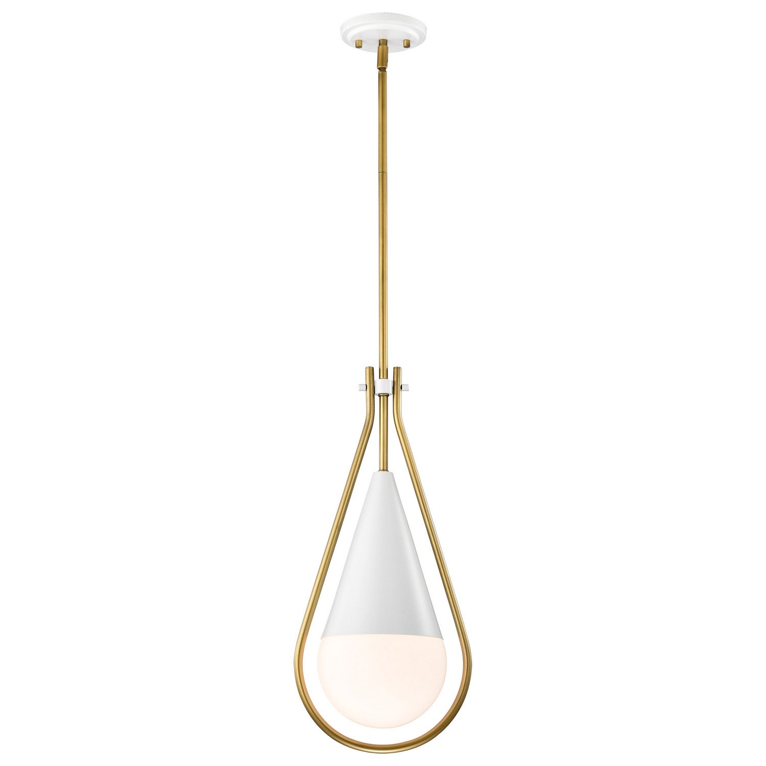 Nuvo Lighting - 60-7923 - One Light Pendant - Admiral - Matte White